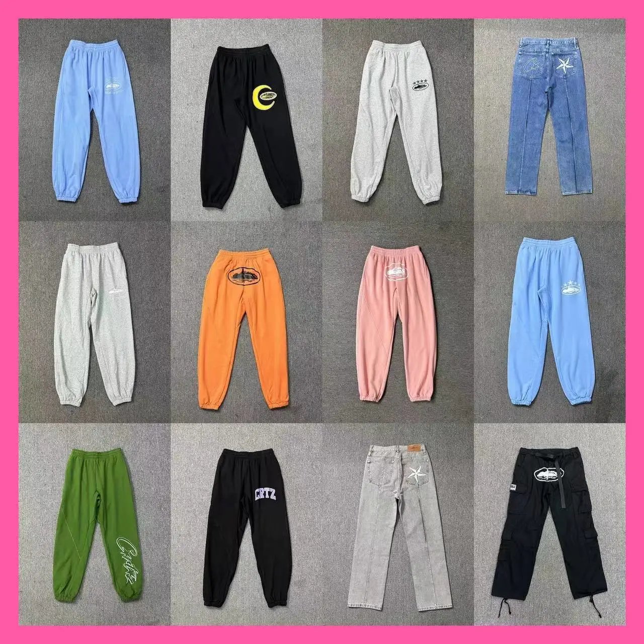 Letter printed casual sports trousers, versatile casual trousers for men and women  